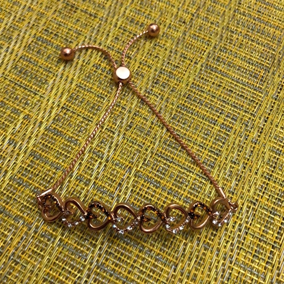 NEW SWAROVSKI BAR BRACELET 14K ROSE GOLD NWOT - Picture 5 of 6